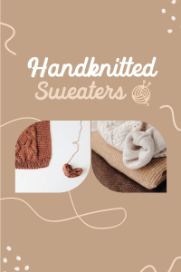 Handknitted Sweaters Pinterest Pin Image Preview