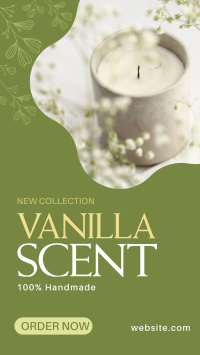 Vanilla Candle Scent Facebook Story