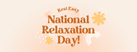 National Relaxation Day Greeting Facebook Cover