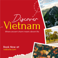 Vietnam Travel Tour Scrapbook Instagram Post