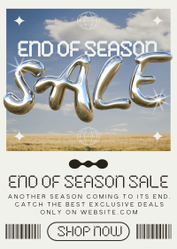 Y2K End of Season Sale Poster