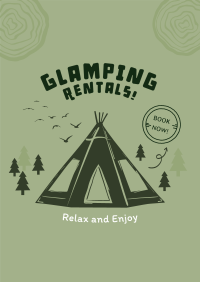 Weekend Glamping Rentals Poster