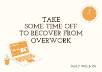 Work From Home Tips Postcard Image Preview