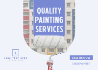 Painting Wall Exterior Postcard