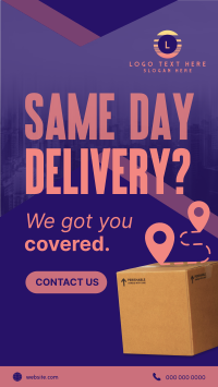 Express Delivery Package Instagram Story