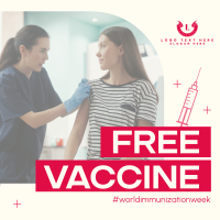 Free Vaccine Week Instagram Post