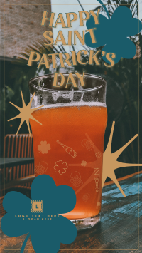 Happy Saint Patrick's Day Facebook Story Design