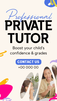 Private Tutor Facebook Story