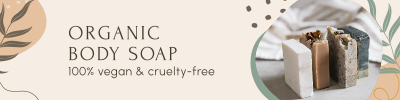 Organic Body Soap Etsy Banner Image Preview