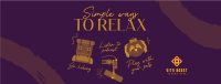 Cute Relaxation Tips Facebook Cover Image Preview