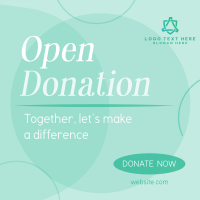 Together, Let's Donate Instagram Post Design