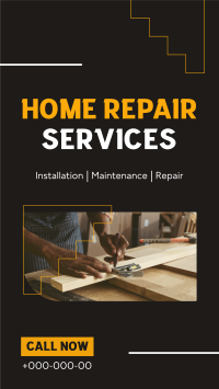 Simple Home Repair Service Facebook Story Image Preview