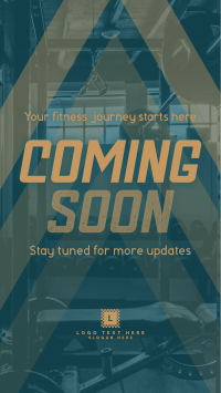 Coming Soon Fitness Gym Teaser Facebook Story