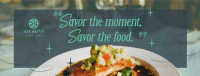 Elegant Food Quote Facebook Cover Image Preview