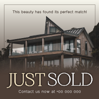 Classy Just Sold Real Estate Instagram Post Design