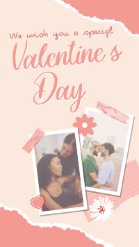 Scrapbook Valentines Greeting Instagram Reel Image Preview