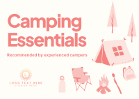 Quirky Outdoor Camp Postcard