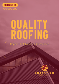 Quality Roofing Poster