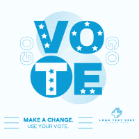 Vote for Change Instagram Post Design