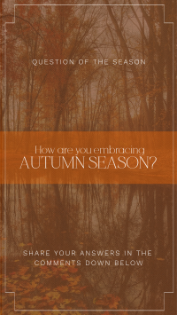 Minimalist Autumn Customer Engagement Instagram Reel Image Preview