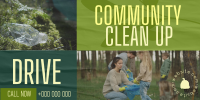 Community Clean Up Drive Twitter Post