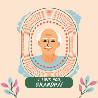 Greeting Grandfather Frame Instagram Post