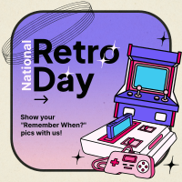 Unique Retro Day  Linkedin Post