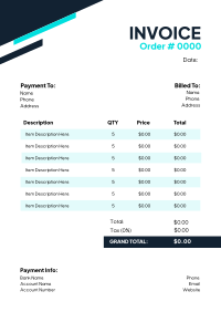 Generic Invoice example 1