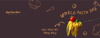 World Pasta Day Doodle Facebook Cover