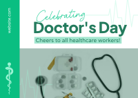 Celebrating Doctor's Day Postcard