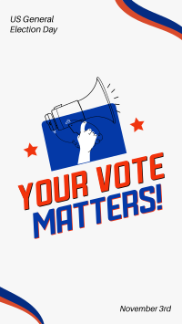Your Vote Matters Whatsapp Story Design