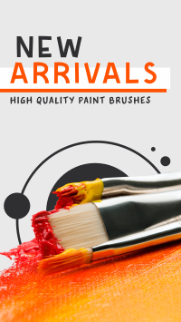 Paint Brush Arrival Facebook Story