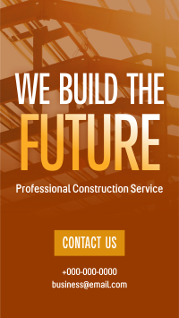 Professional Construction Service Instagram Reel Design