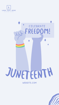 Juneteenth Signage Instagram Story