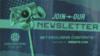 Grunge Pop Newsletter Facebook Event Cover