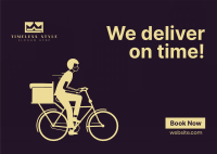 Bicycle Delivery Postcard