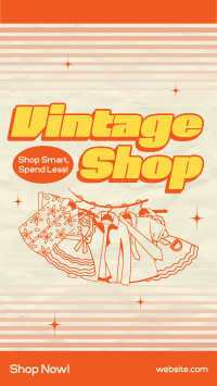 Vintage Clothing Shop Instagram Story Design