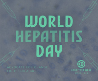 Minimalist Hepatitis Day Awareness Facebook Post