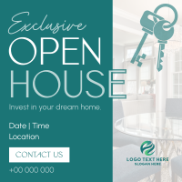 Elegant Open House Instagram Post