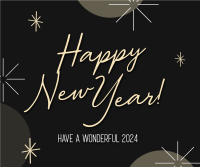 Wonderful New Year Welcome Facebook Post