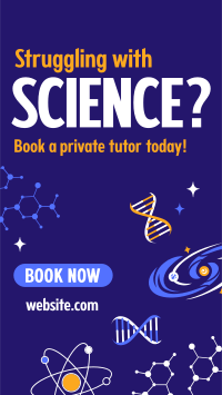 Science Private Tutorial Facebook Story Design