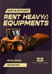 Heavy Equipment Rental Flyer