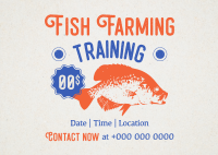 Fish Farming Training Postcard