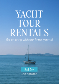 Relaxing Yacht Rentals Flyer