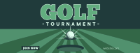 Clean Golf Tournament Facebook Cover Image Preview