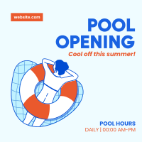 Pool Opening Instagram Post Design