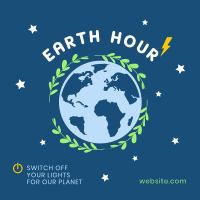 Recharging Earth Hour Instagram Post Image Preview