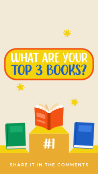 Your Top 3 Books Instagram Reel