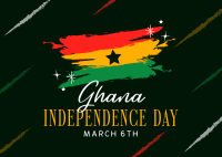 Happy Ghana Day Postcard Image Preview