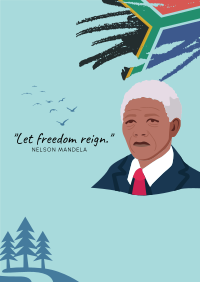 Nelson Mandela  Freedom Day Poster